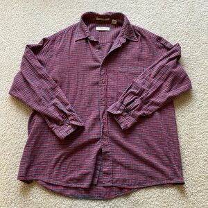 Men's Red Flannel Shirt